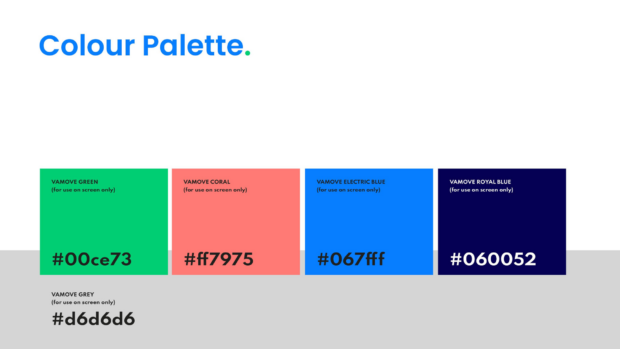 Branding agency providing colour guidelines